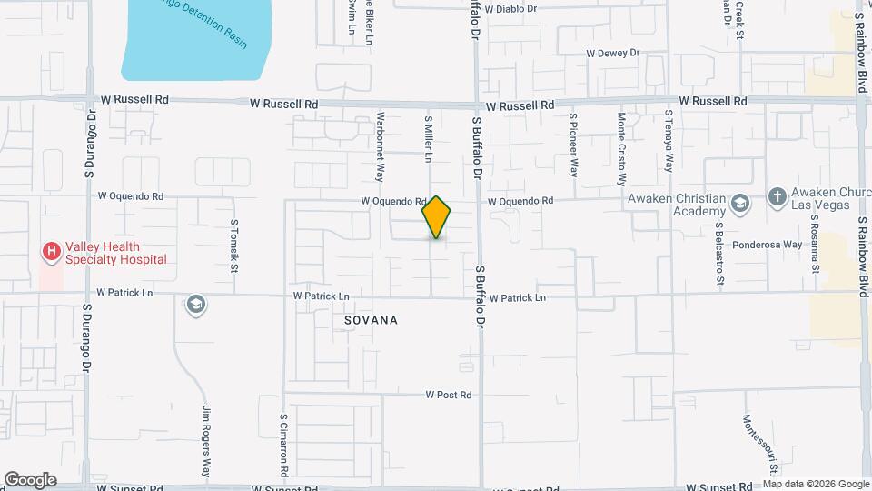 5986 S Miller Ln Map and Location Details