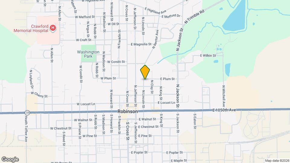 406 N Lincoln St Map and Location Details