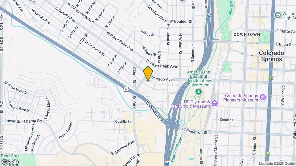 722 W Cucharras St Map and Location Details