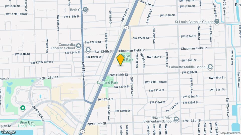 8287 SW 128th St Map and Location Details