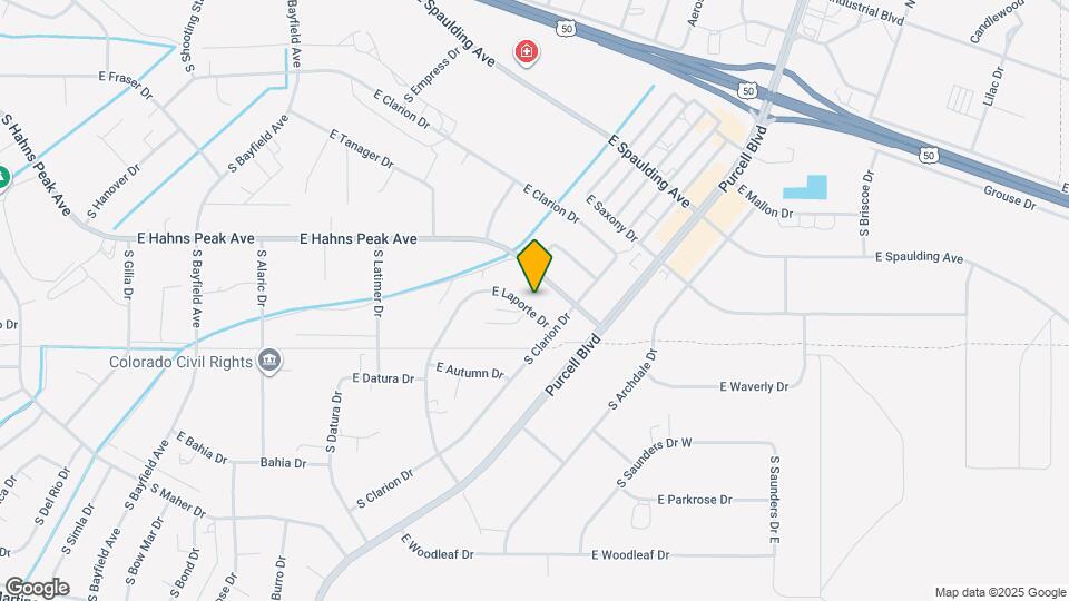 693 E Laporte Dr Map and Location Details