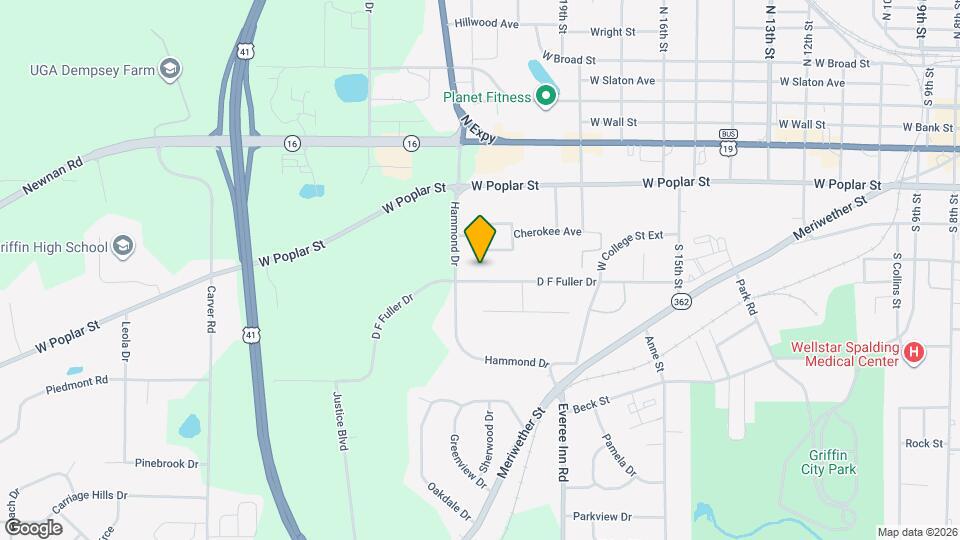 1345 D F Fuller Dr Map and Location Details