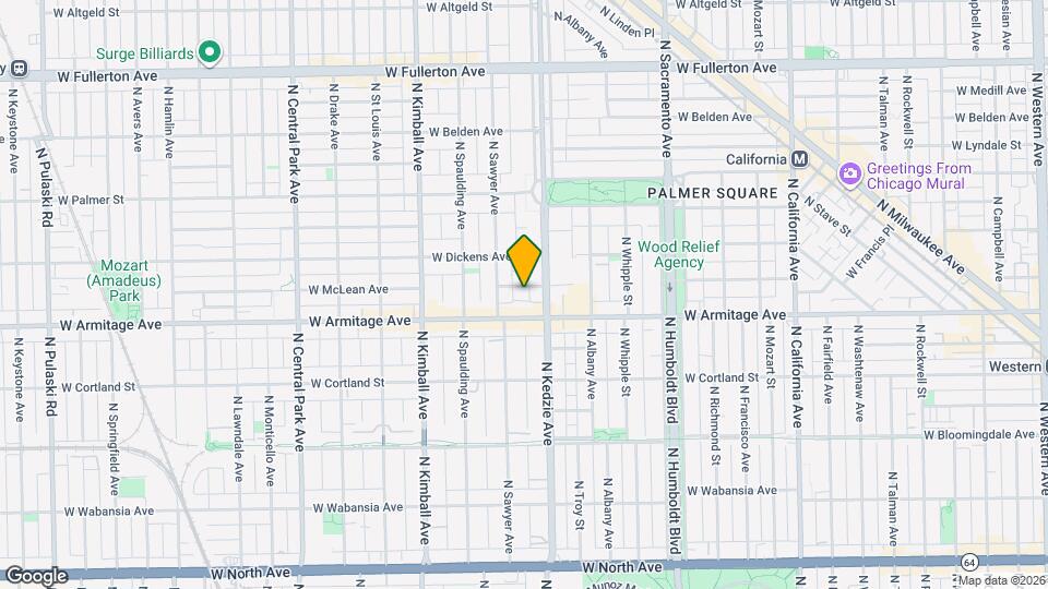 3219 W McLean Ave, Unit #2 Map and Location Details