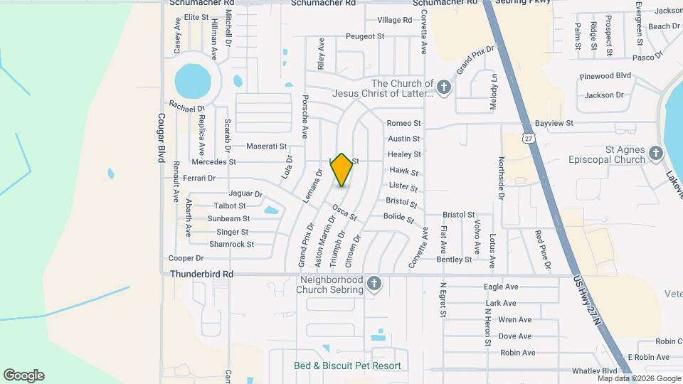 619 Aston Martin Dr Map and Location Details