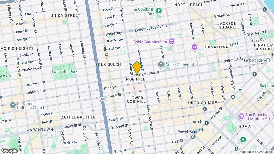1355 California St Map and Location Details