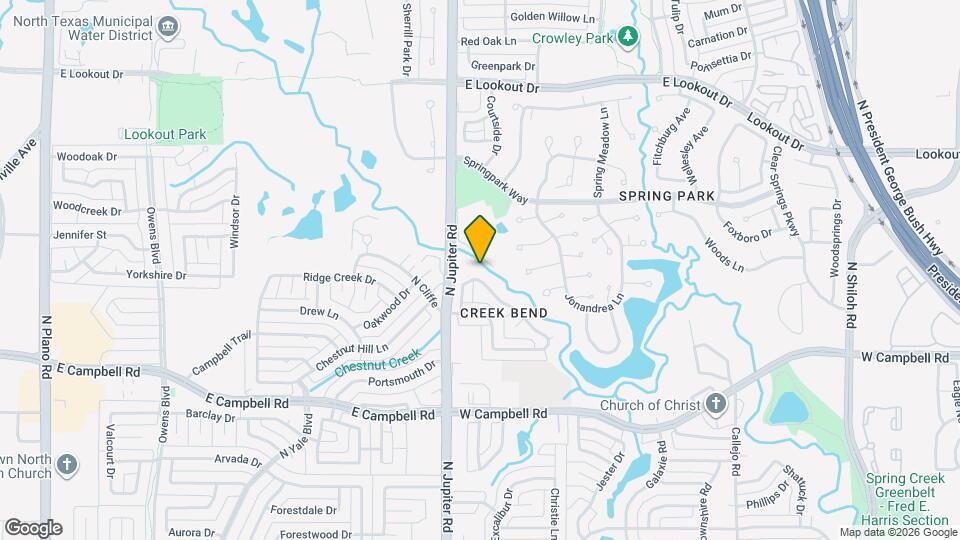 3333 Creekbend Dr Map and Location Details