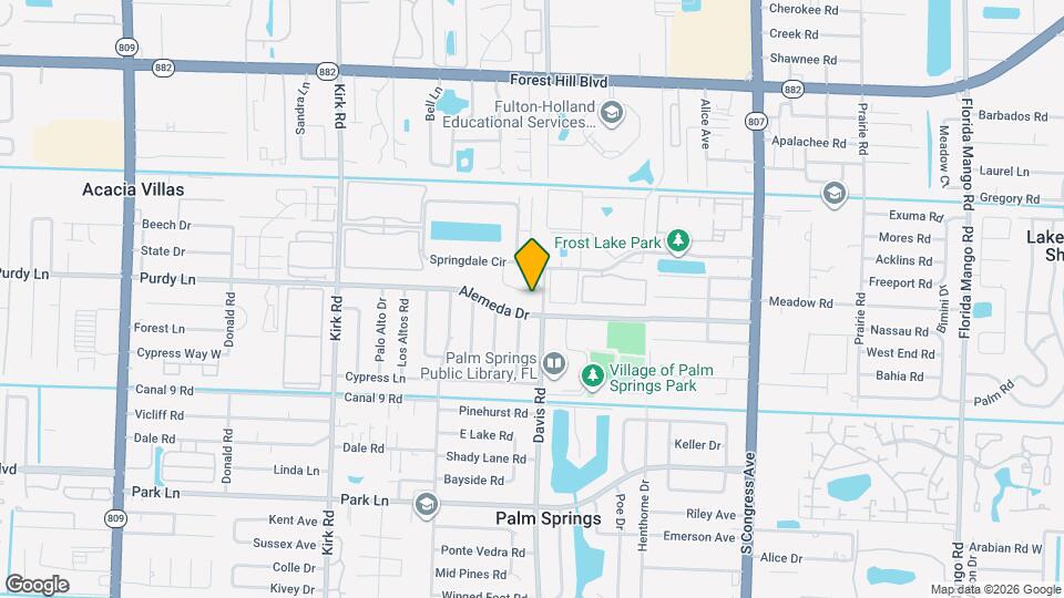 1021 Springdale Cir Map and Location Details