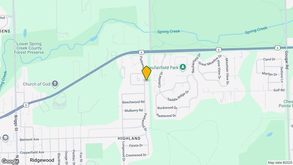 1000 Parkwood Dr Map and Location Details