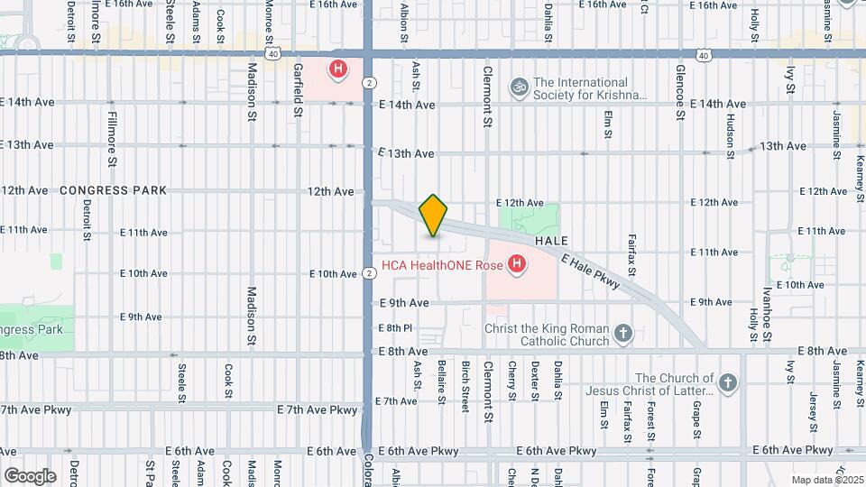 1101 Bellaire St Mapa y Detalles de la Ubicación
