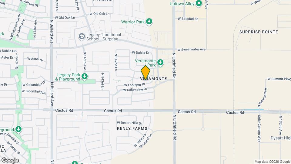 14088 W Larkspur Dr Map and Location Details