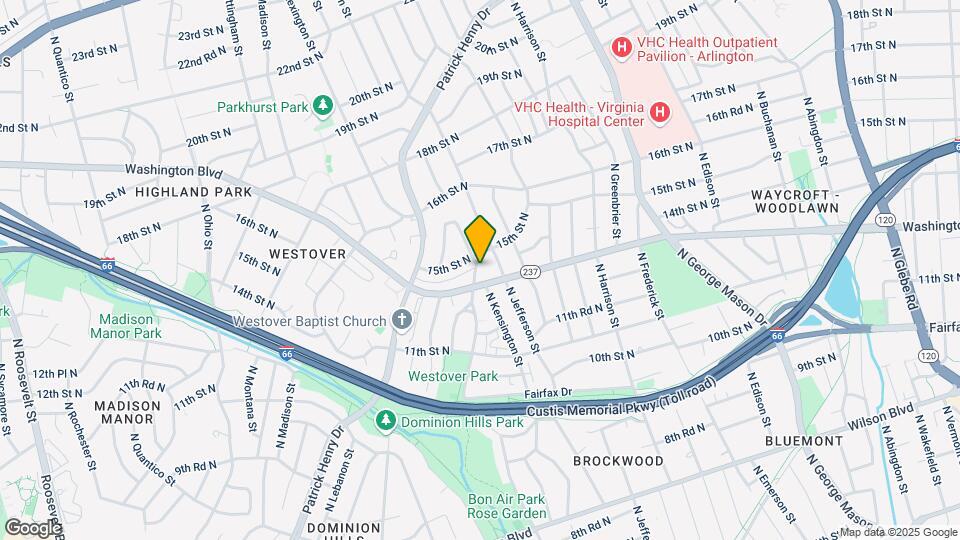 1407 N Kenilworth St Mapa y Detalles de la Ubicación