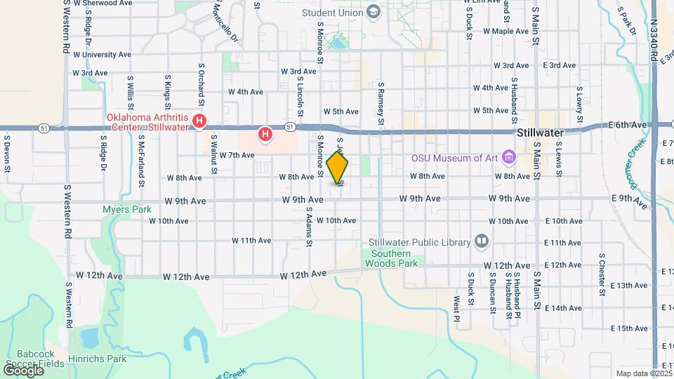 814 S Jefferson St Map and Location Details