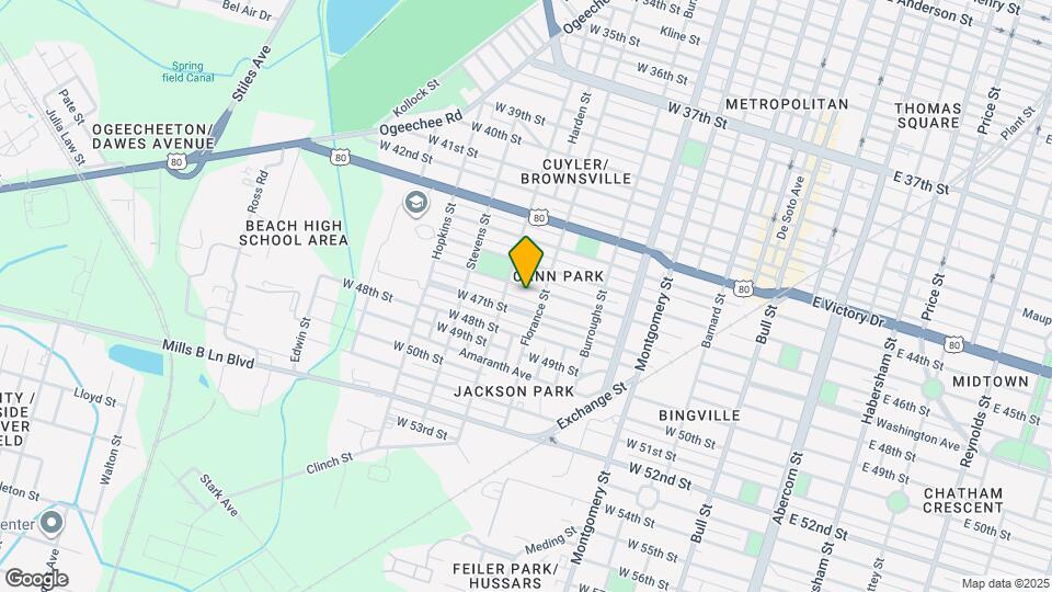 711 W 46th St Map and Location Details