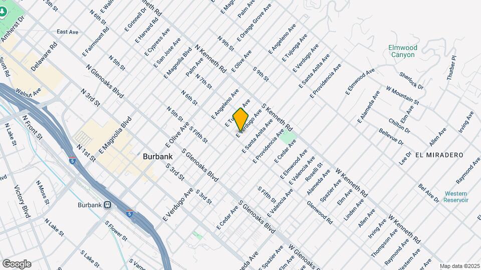 626 E Verdugo Ave Map and Location Details