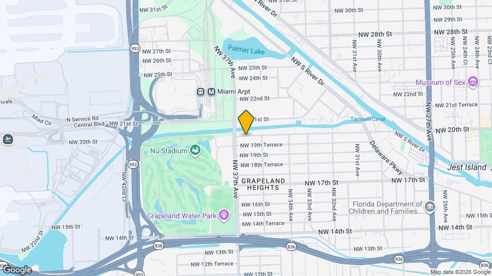 3660 NW 20th St Map and Location Details