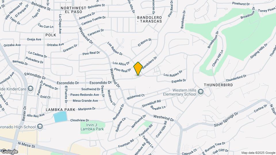 6315 Escondido Dr Map and Location Details