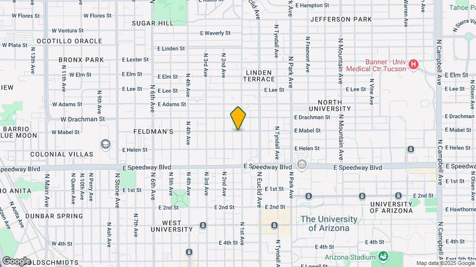 1245 N 1st Ave Mapa y Detalles de la Ubicación