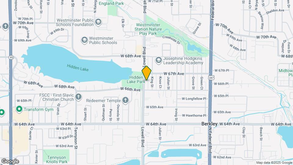 6640 Lowell Blvd Map and Location Details