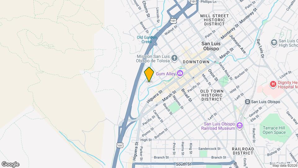 522 Dana St Map and Location Details