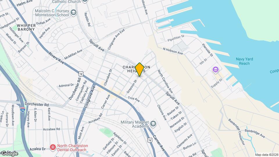 1905 Grayson St Map and Location Details