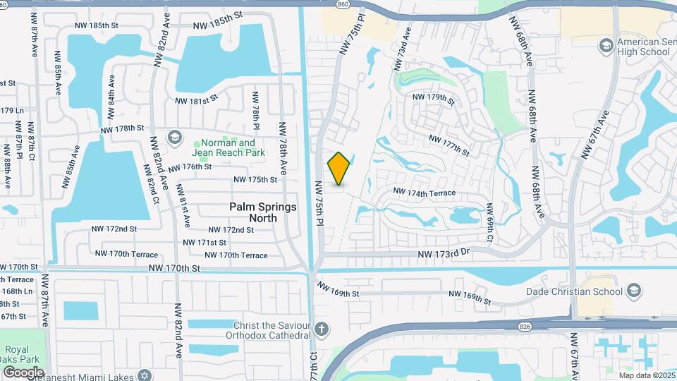 7501 NW 174th Terrace Map and Location Details