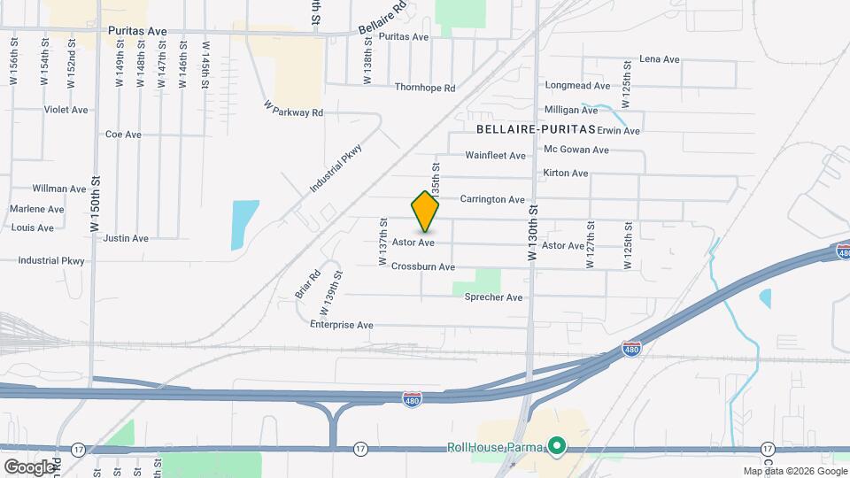 13436 Astor Ave Map and Location Details