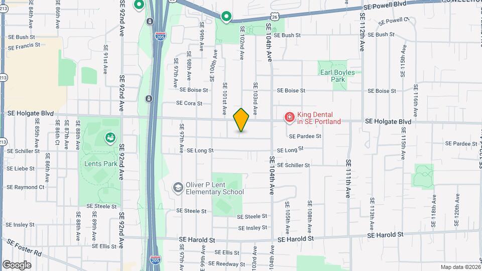 10153 SE Pardee St Map and Location Details