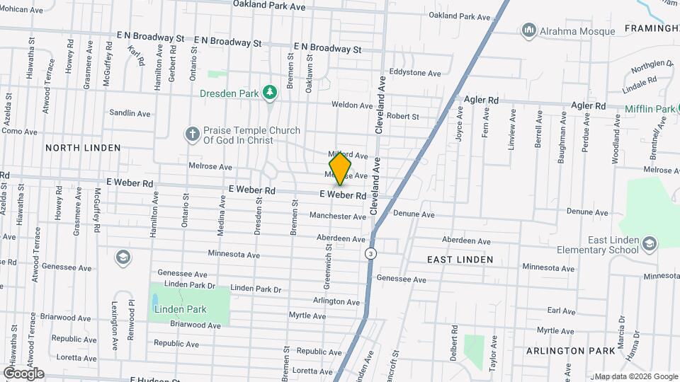 1672 E Weber Rd Map and Location Details