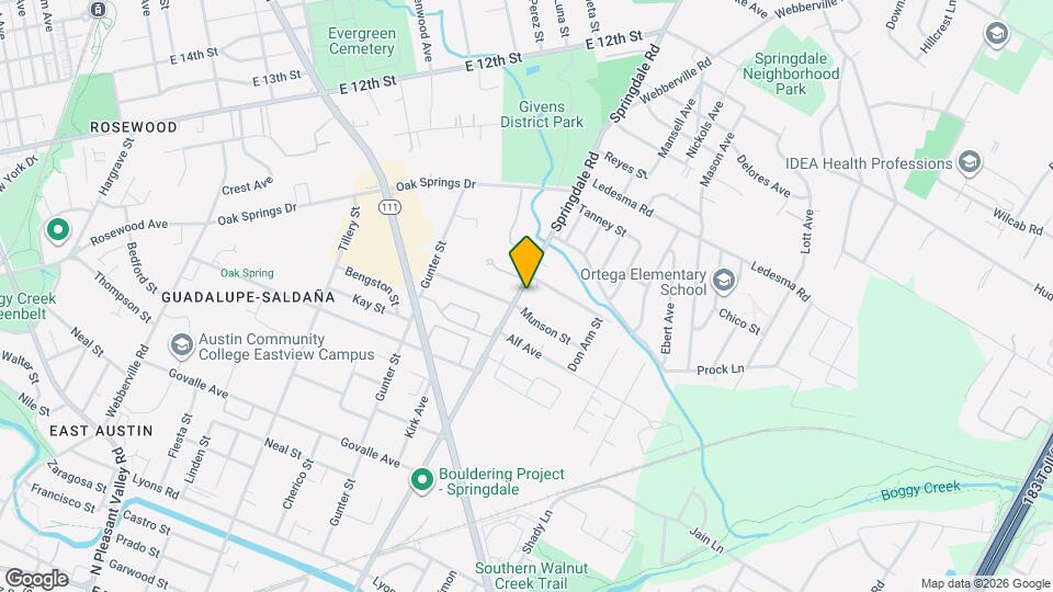 1043 Springdale Rd Map and Location Details