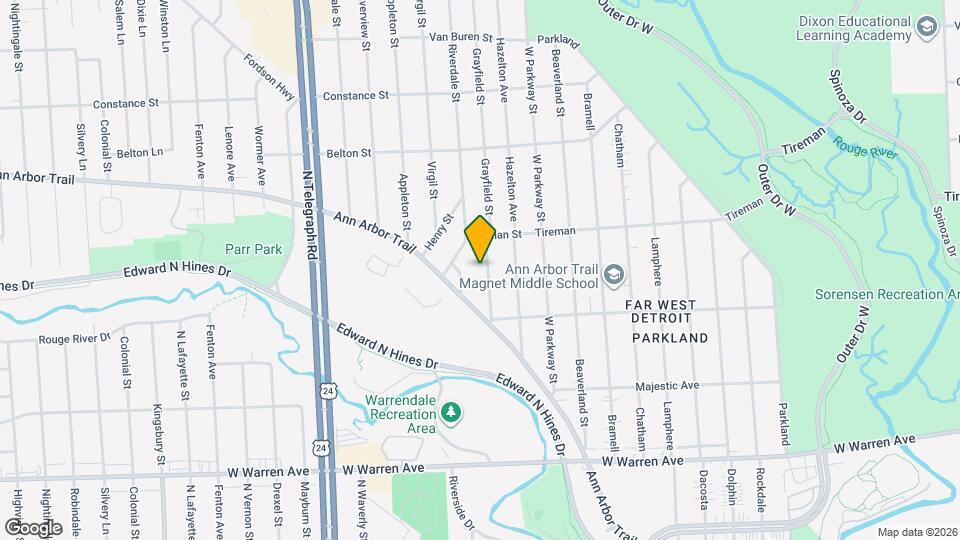 7709 Grayfield St Map and Location Details