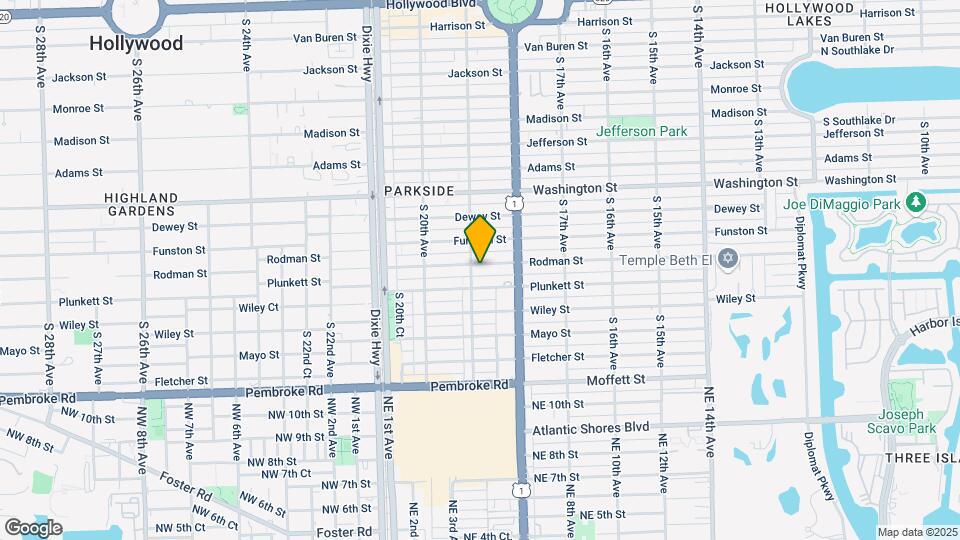 1850 Rodman St Map and Location Details