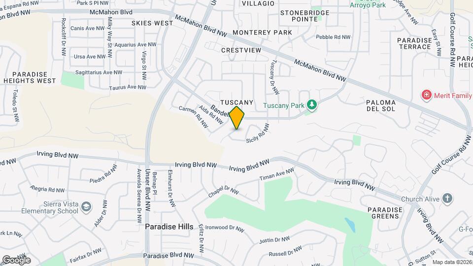 10432 Napoli St NW Map and Location Details