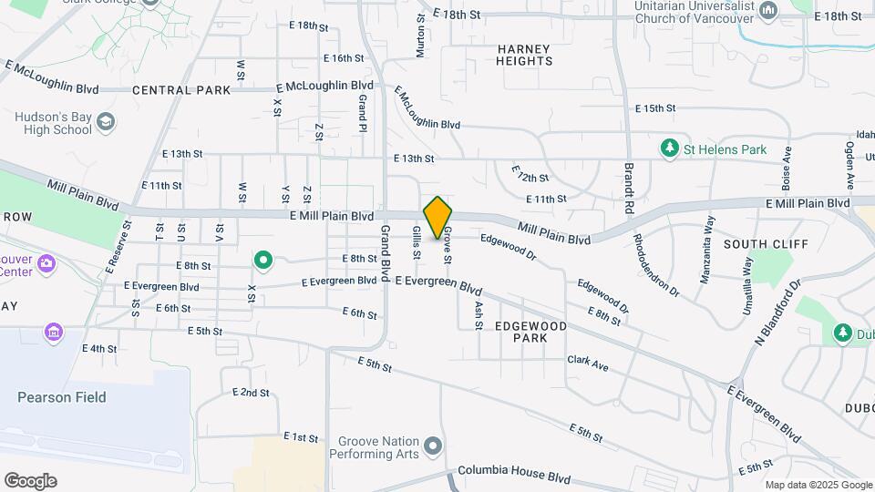 814 Grove St Map and Location Details