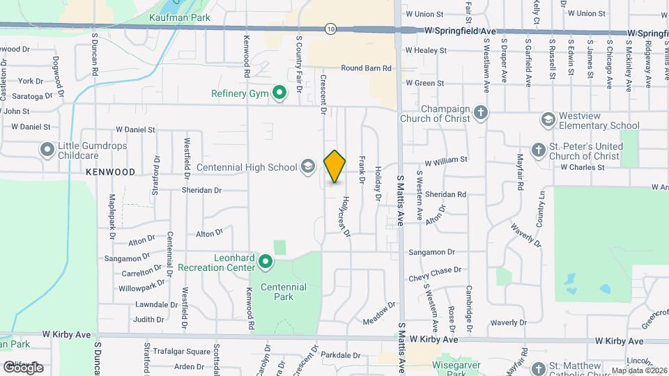 1008 Crescent Dr Map and Location Details