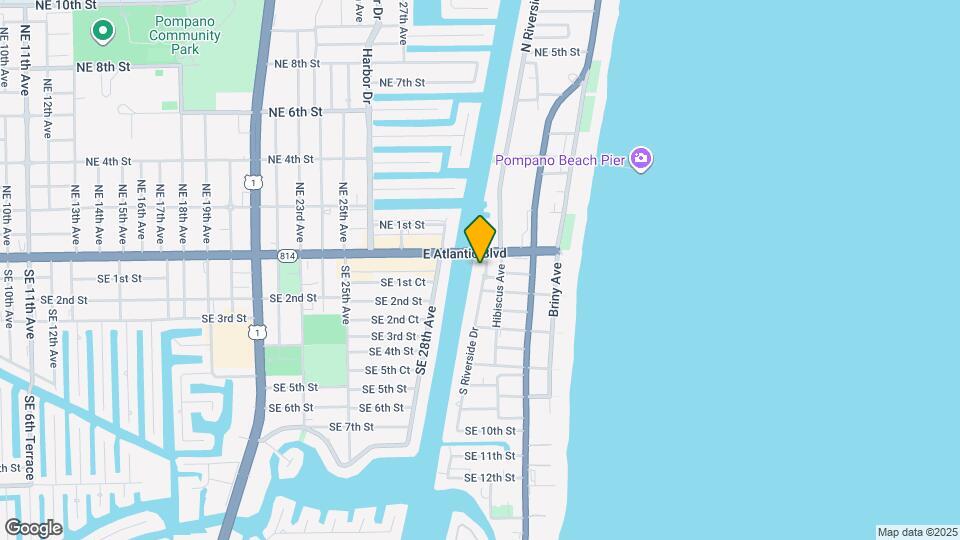 105 S Riverside Dr, Unit 302 Mapa y Detalles de la Ubicación