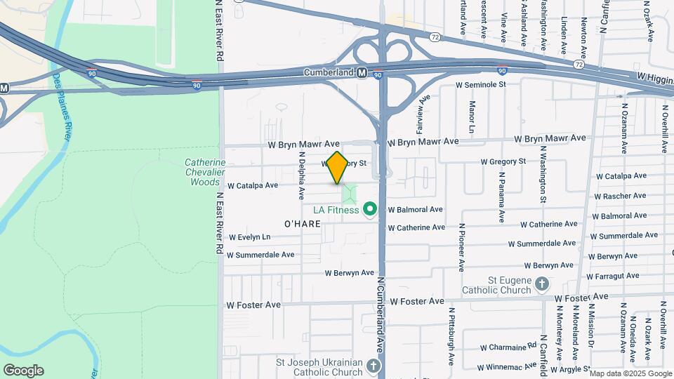 8507-8511 W Catalpa Ave Map and Location Details