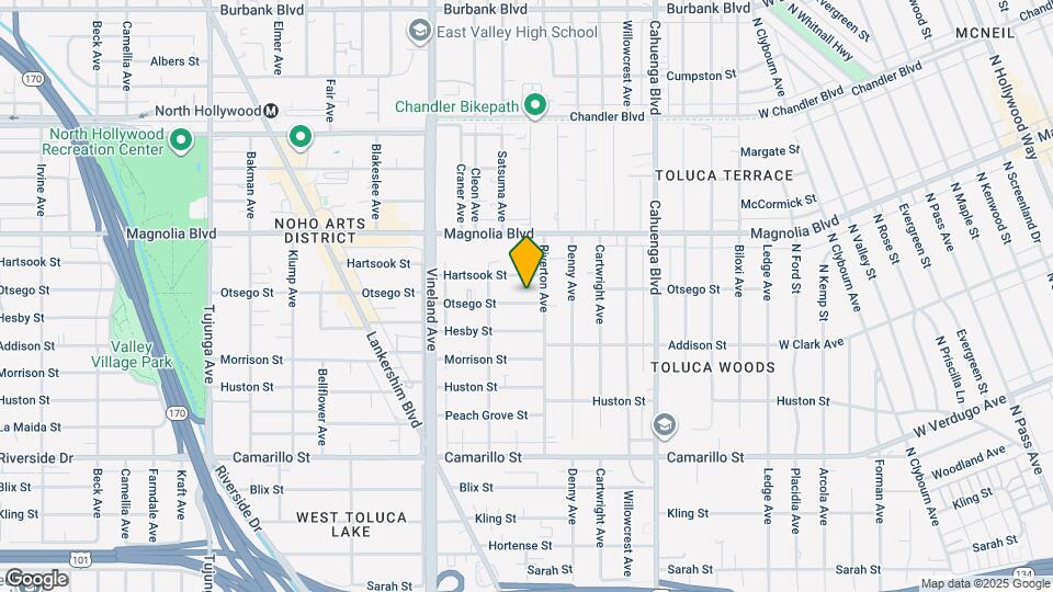 10821 Otsego St Mapa y Detalles de la Ubicación
