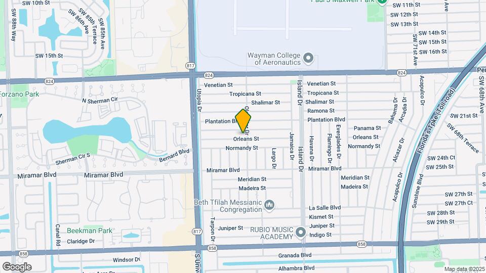 7905 Orleans St Map and Location Details