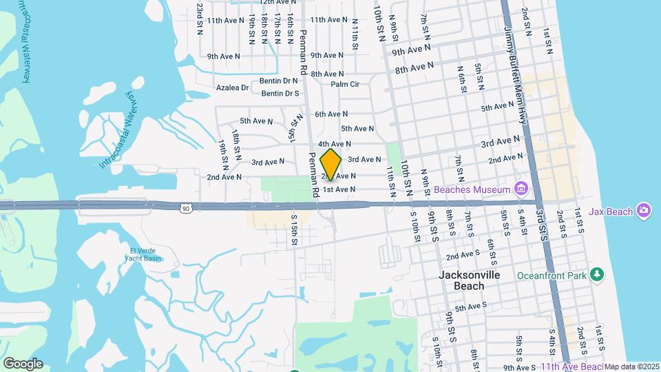 1327 1st Ave N Map and Location Details