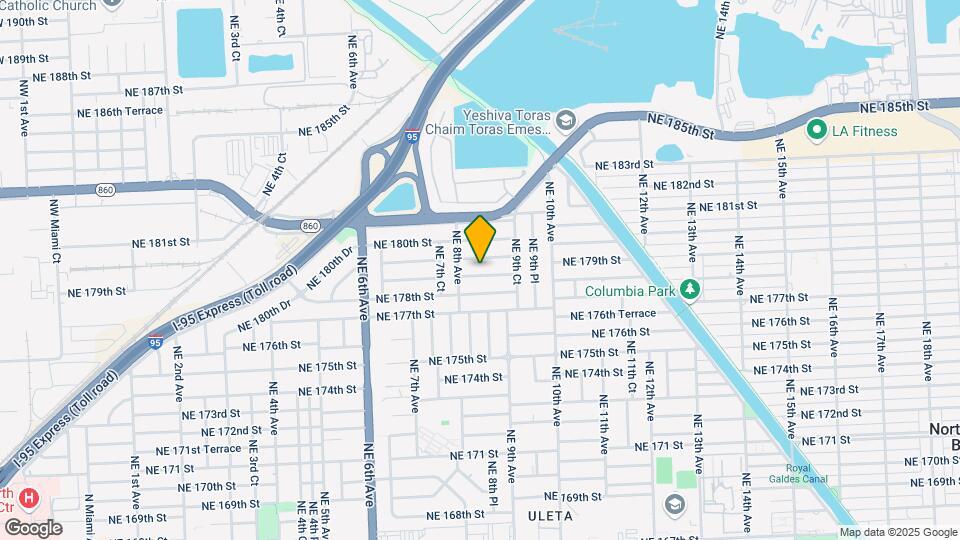 835 NE 178th Ter Map and Location Details