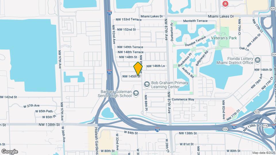 8924 NW 145th St Map and Location Details