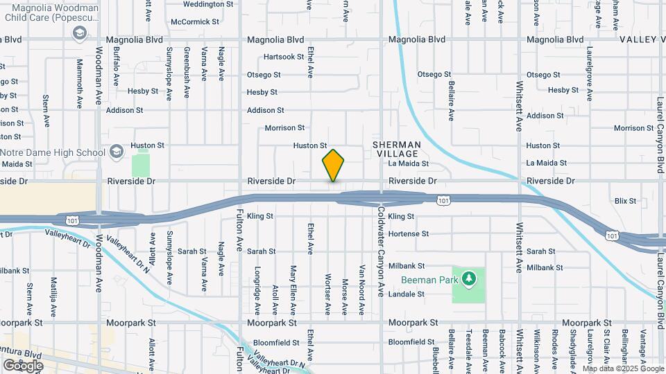 13022 Riverside Dr Map and Location Details