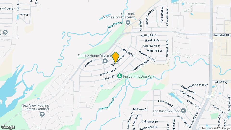 709 Cypress Hill Dr Map and Location Details