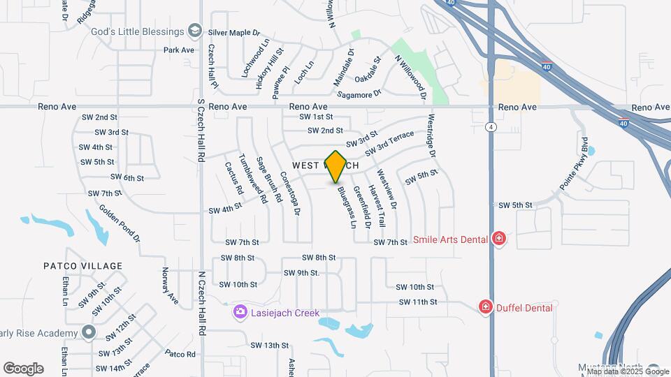 509 Bluegrass Ln Map and Location Details