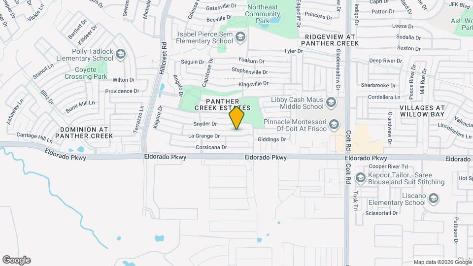 11630 La Grange Dr Map and Location Details
