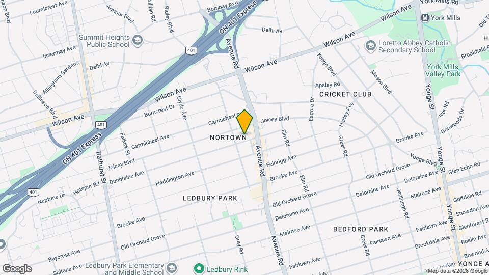 46 Dunblaine Ave Map and Location Details