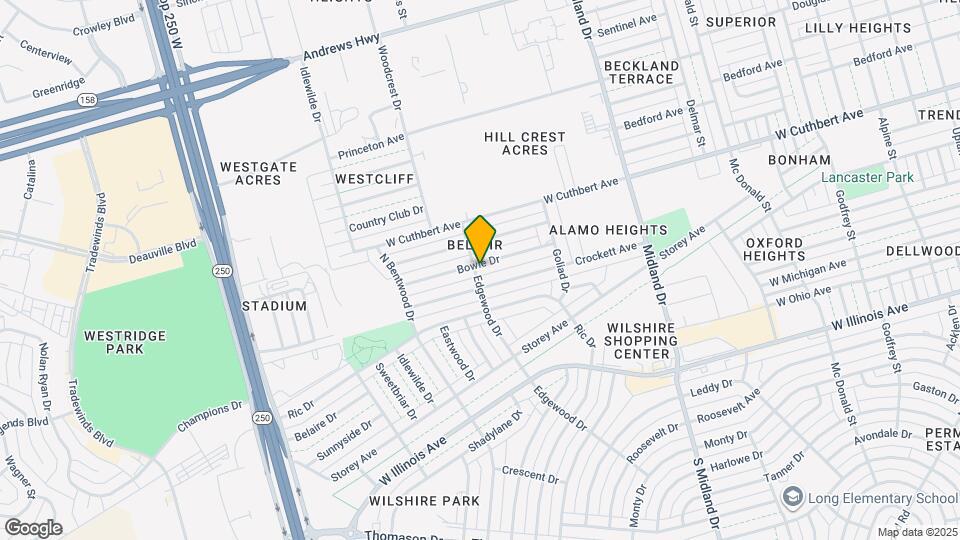 4631 Bowie Dr Map and Location Details