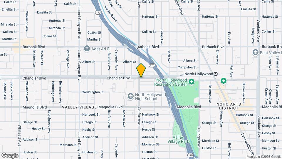 11686 Chandler Blvd Mapa y Detalles de la Ubicación