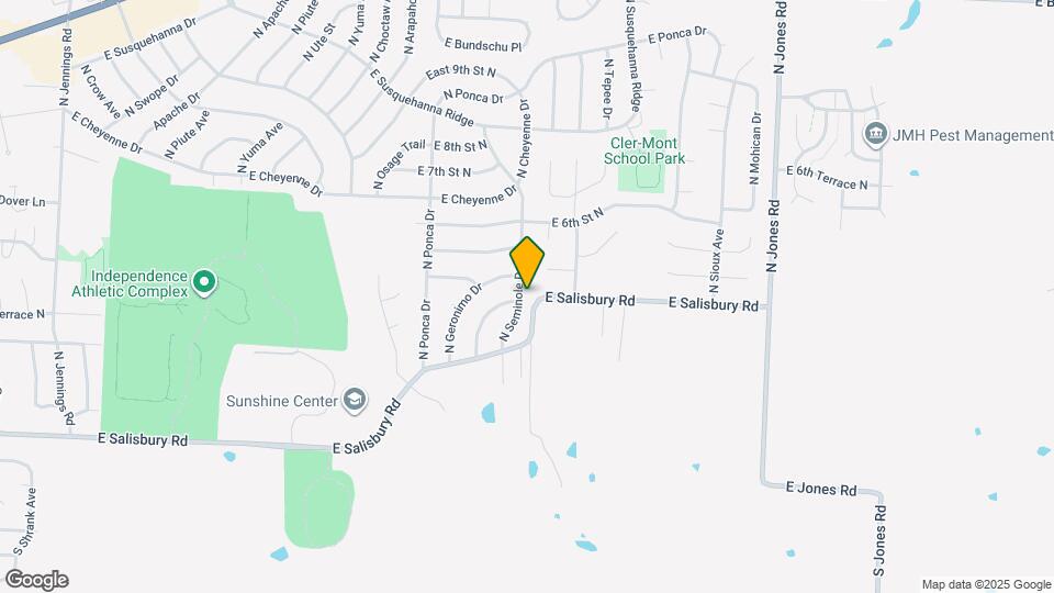 413 N Seminole Dr Map and Location Details