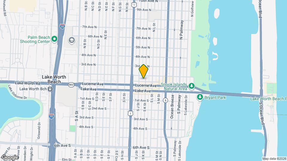 121 N K St Map and Location Details